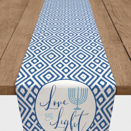 Love and Light 16x72 Cotton Twill Runner